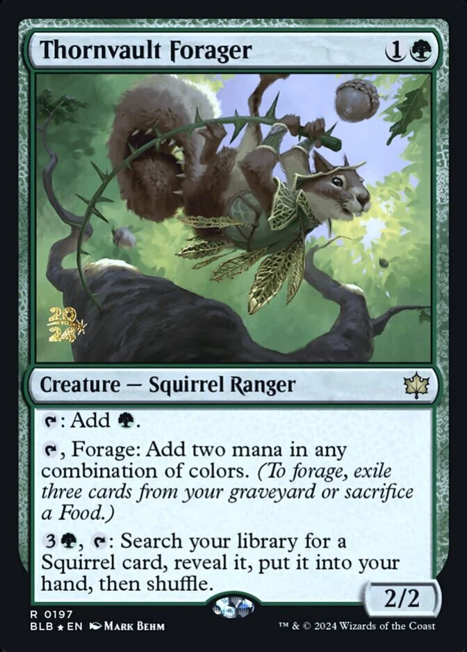 Thornvault Forager <prerelease> [BLB] (F)