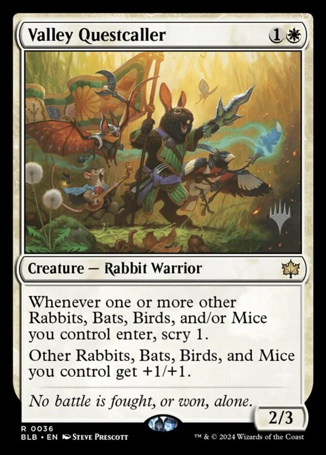 Valley Questcaller <planeswalker stamp> [BLB]