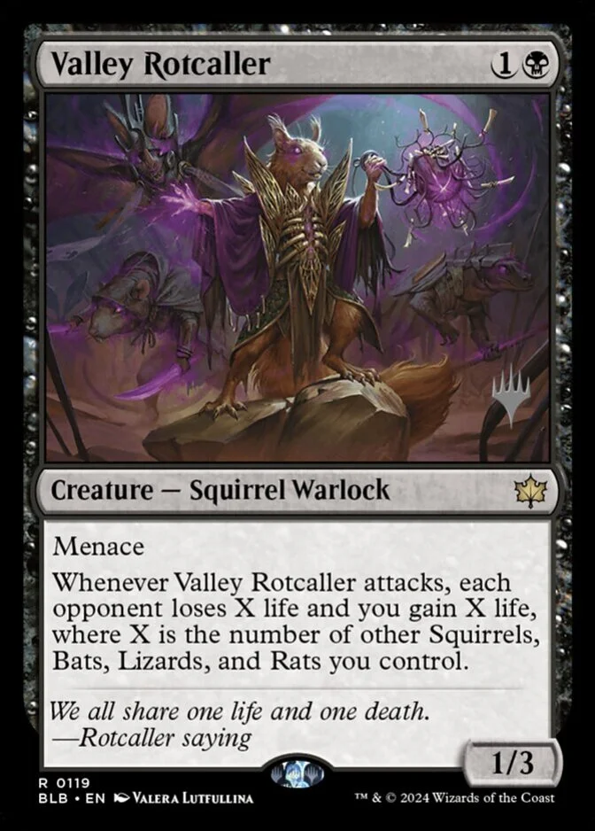 Valley Rotcaller <planeswalker stamp> [BLB] (F)
