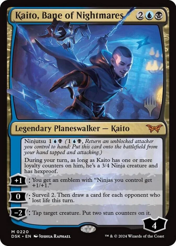 Kaito, Bane of Nightmares <planeswalker stamp> [DSK]