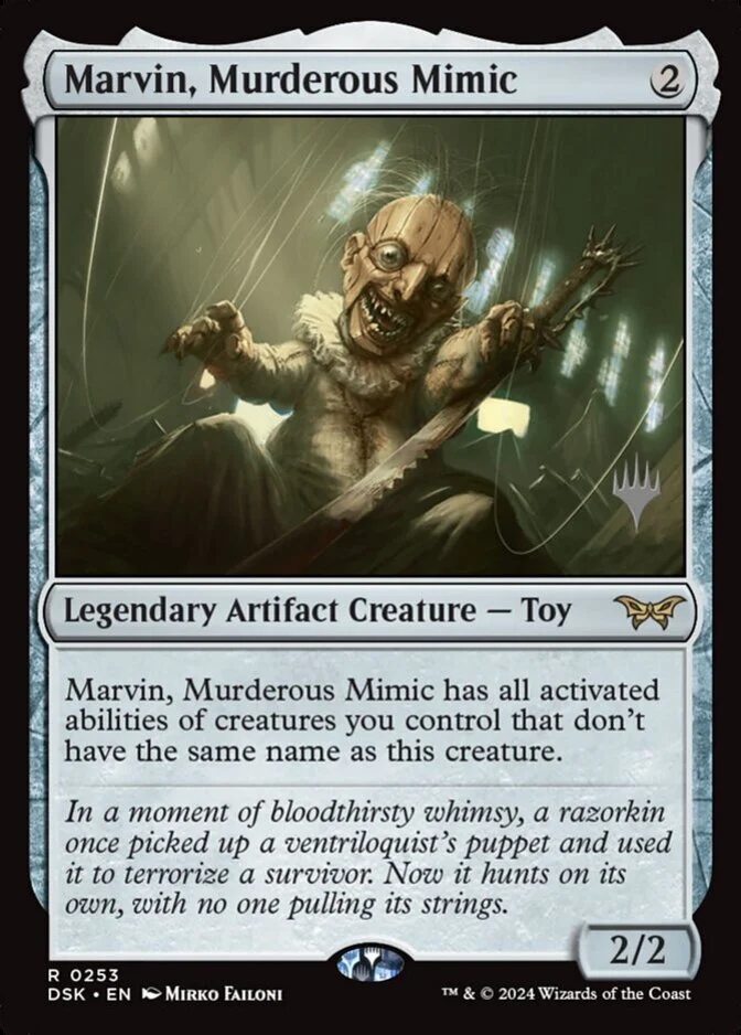 Marvin, Murderous Mimic <planeswalker stamp> [DSK]