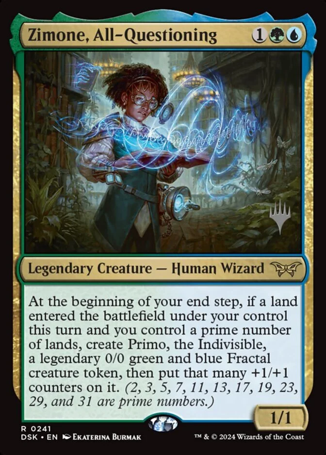 Zimone, All-Questioning <planeswalker stamp> [DSK]