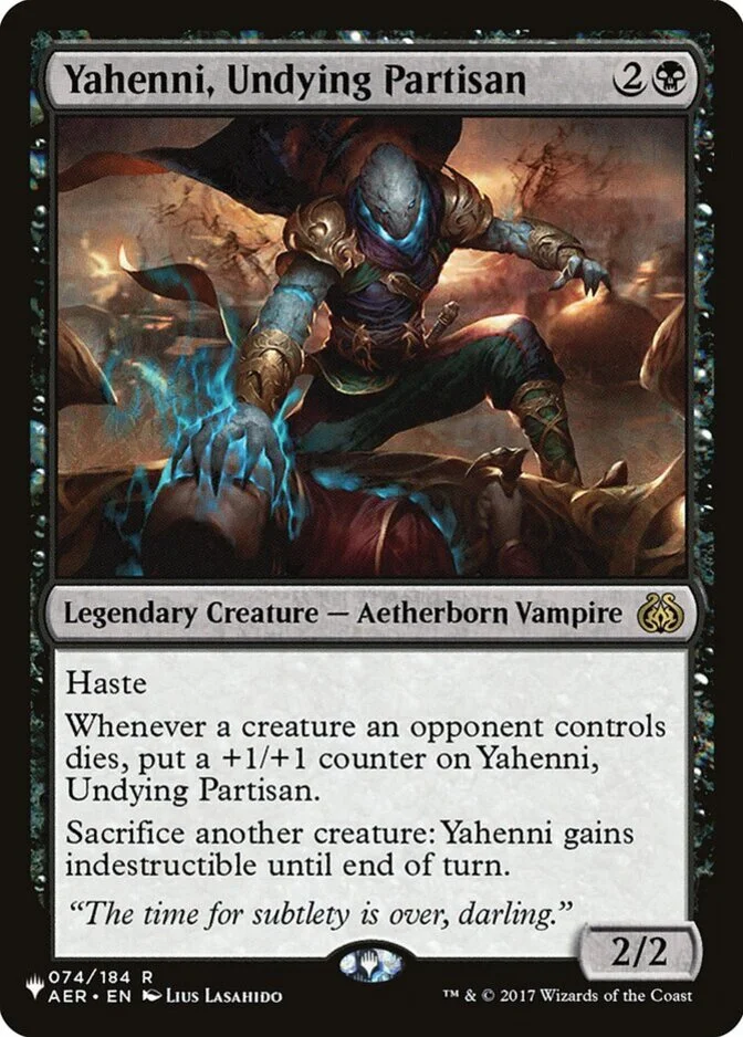 Yahenni, Undying Partisan [PLIST]