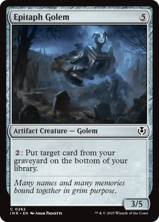 Epitaph Golem [INR]