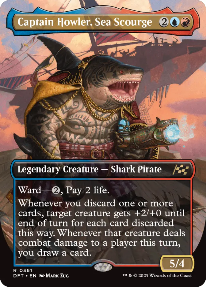 Captain Howler, Sea Scourge <borderless> [DFT]