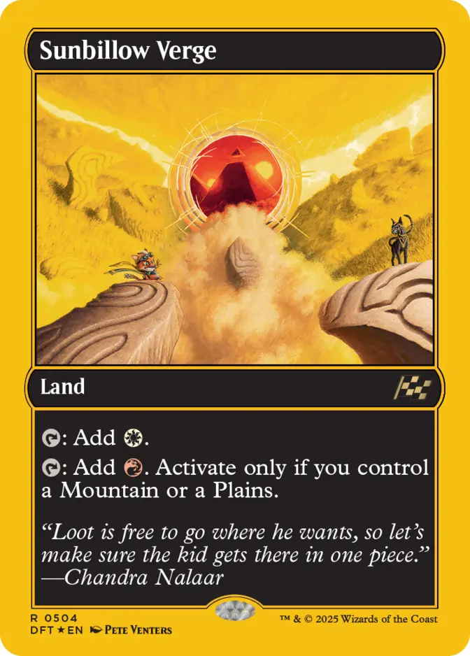 Sunbillow Verge <first place> [DFT] (F)