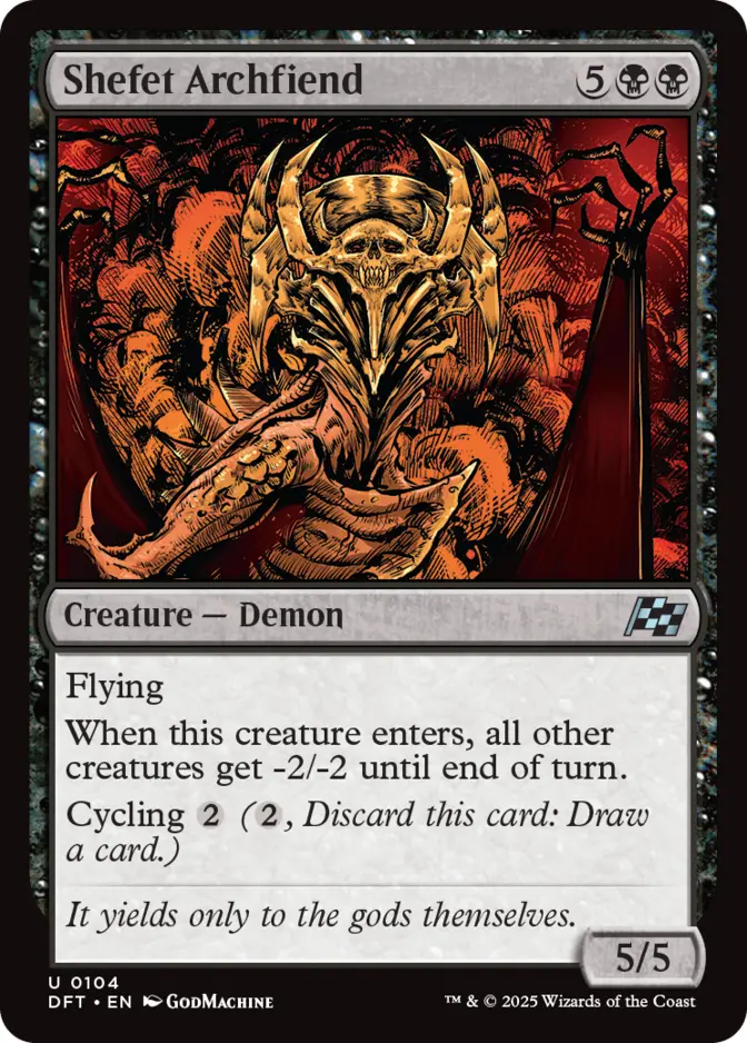 Shefet Archfiend [DFT] (F)
