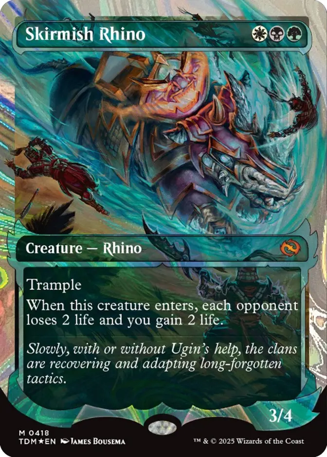 Skirmish Rhino <showcase foil> [TDM] (F)