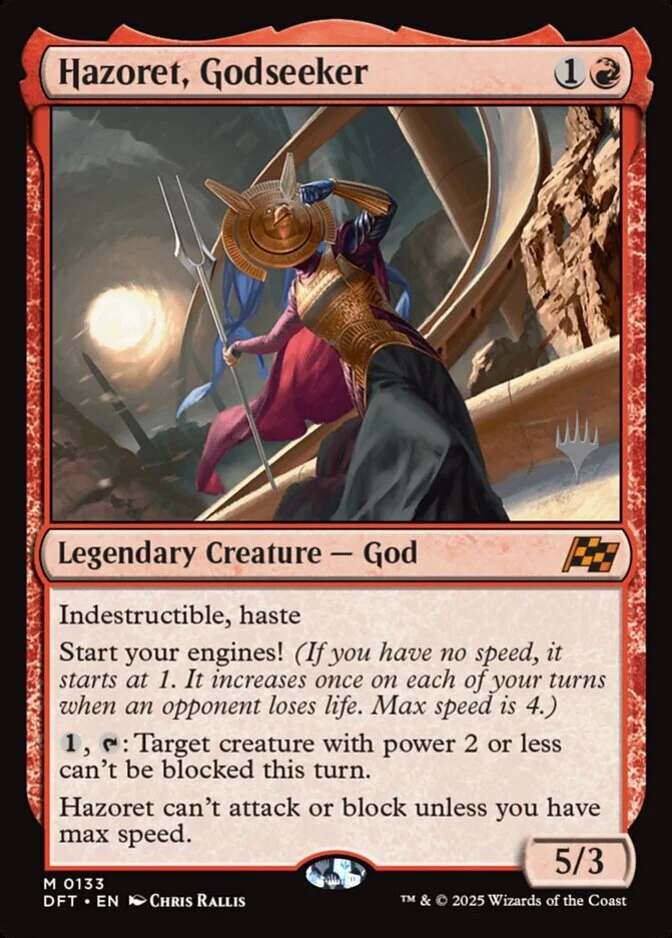 Hazoret, Godseeker <planeswalker stamp> [DFT]