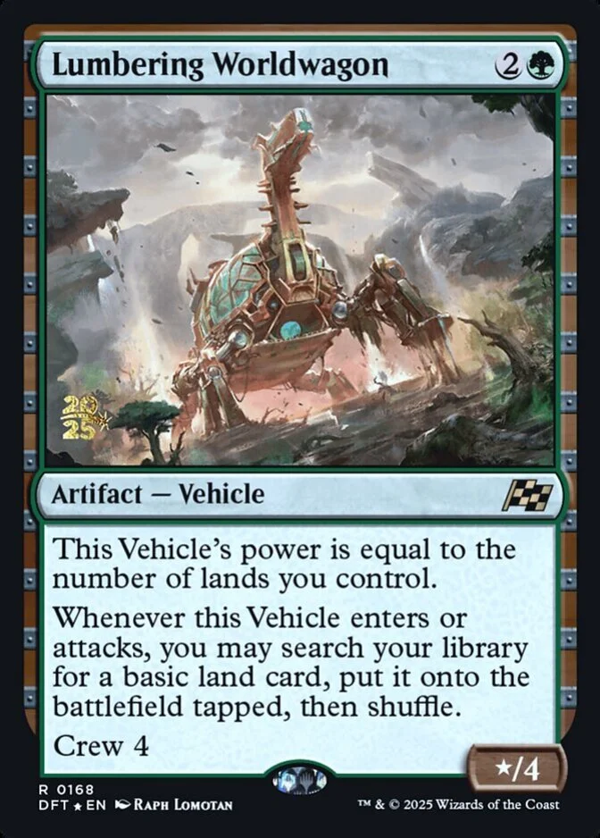 Lumbering Worldwagon <prerelease> [DFT] (F)