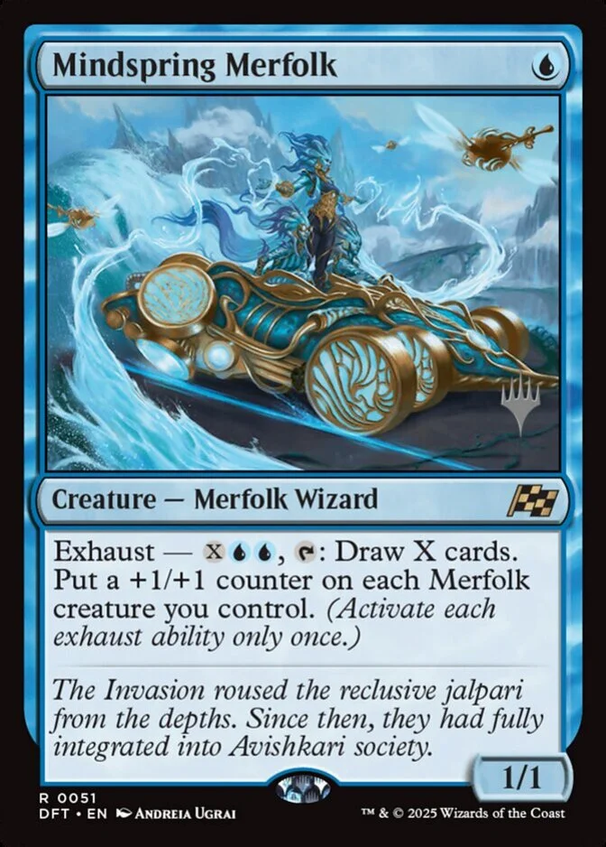 Mindspring Merfolk <planeswalker stamp> [DFT]