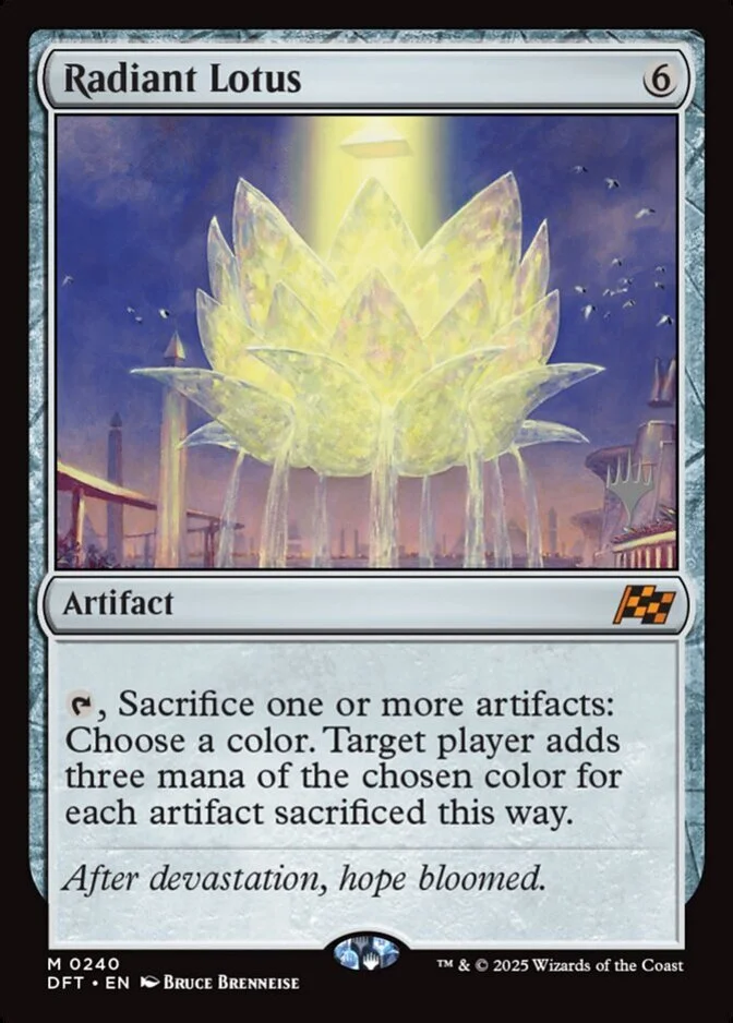 Radiant Lotus <planeswalker stamp> [DFT]