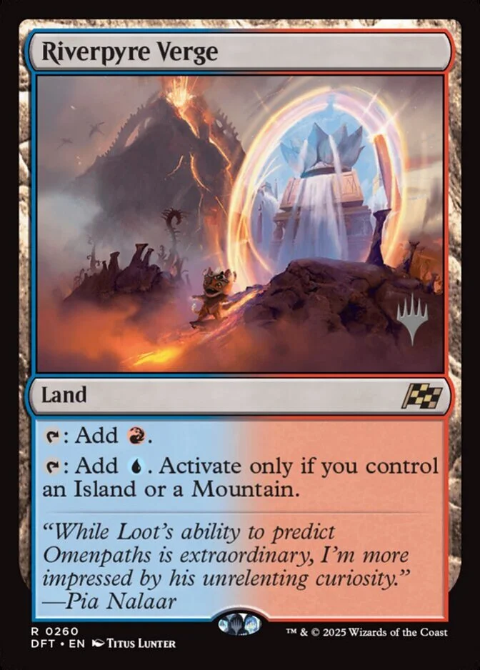 Riverpyre Verge <planeswalker stamp> [DFT]