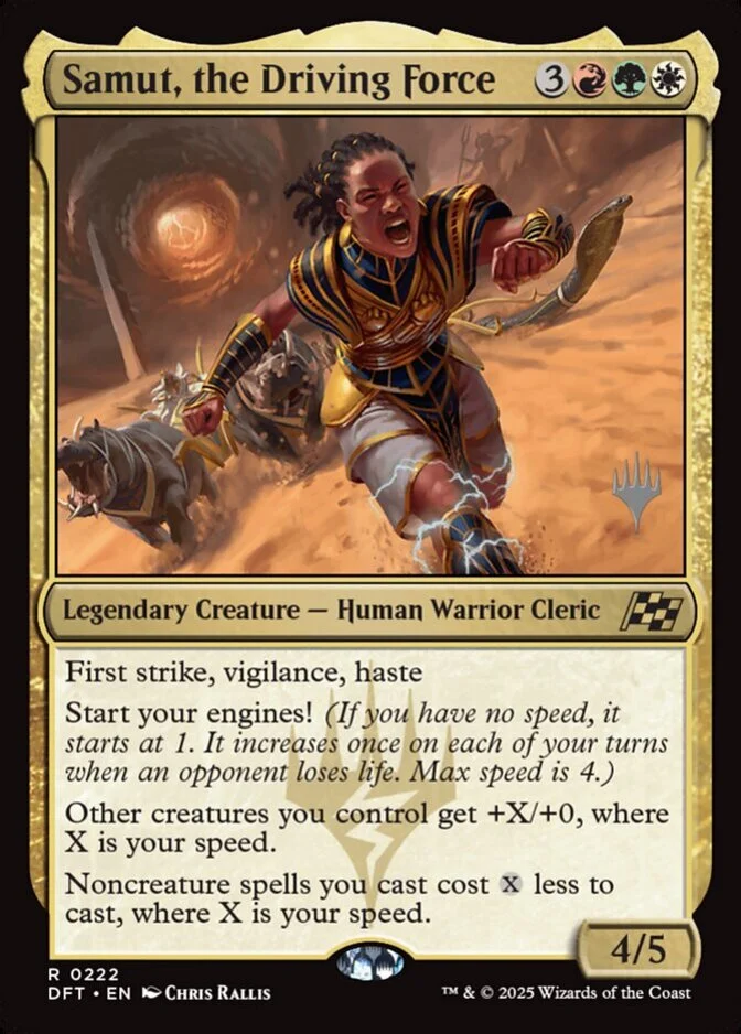 Samut, the Driving Force <planeswalker stamp> [DFT] (F)