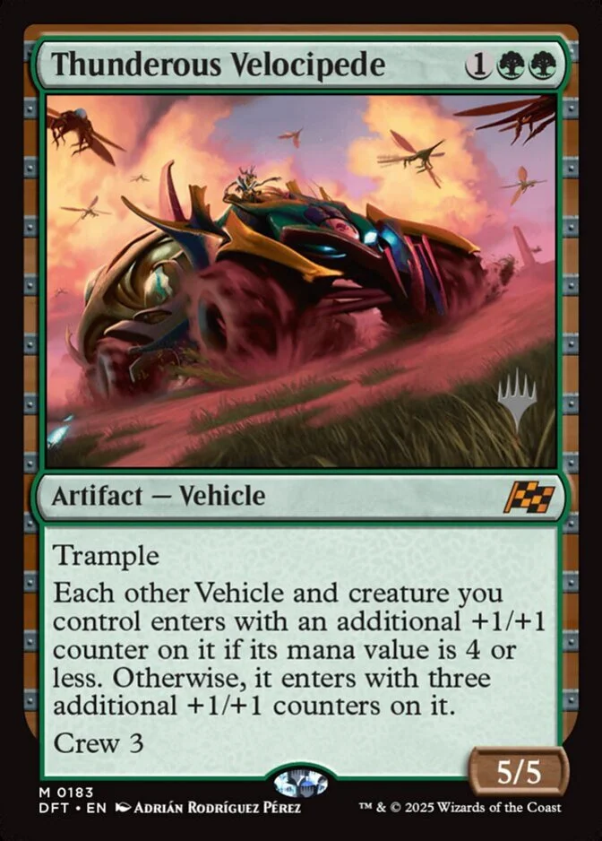 Thunderous Velocipede <planeswalker stamp> [DFT] (F)