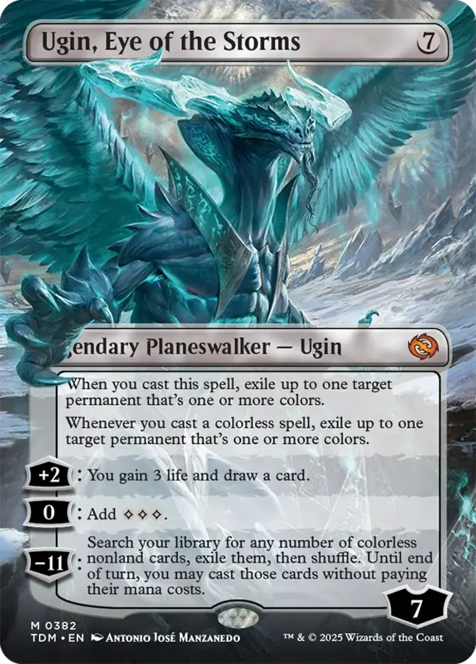 Ugin, Eye of the Storms <borderless reversible> [TDM]
