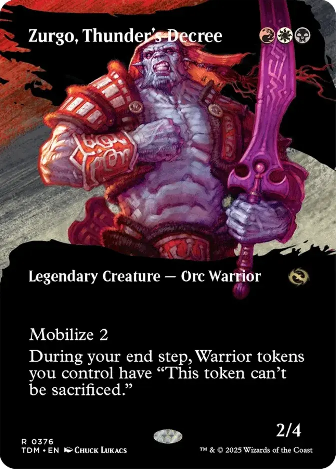 Zurgo, Thunder's Decree <borderless> [TDM] (F)
