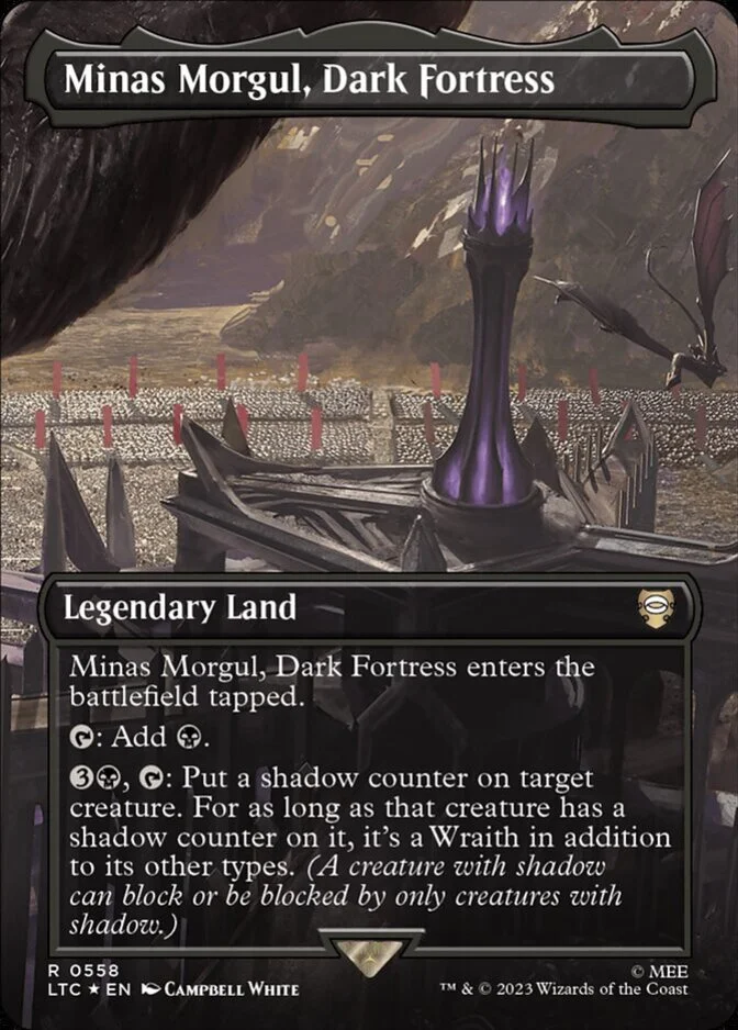 Minas Morgul, Dark Fortress <borderless - Surge Foil> [LTC] (F)