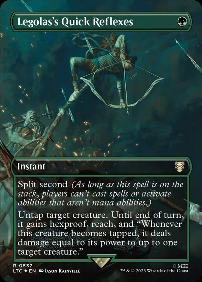 Legolas's Quick Reflexes <borderless - Surge Foil> [LTC] (F)
