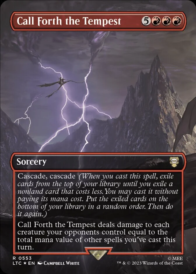 Call Forth the Tempest <borderless - Surge Foil> [LTC] (F)