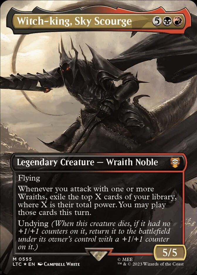 Witch-king, Sky Scourge <borderless - Surge Foil> [LTC] (F)