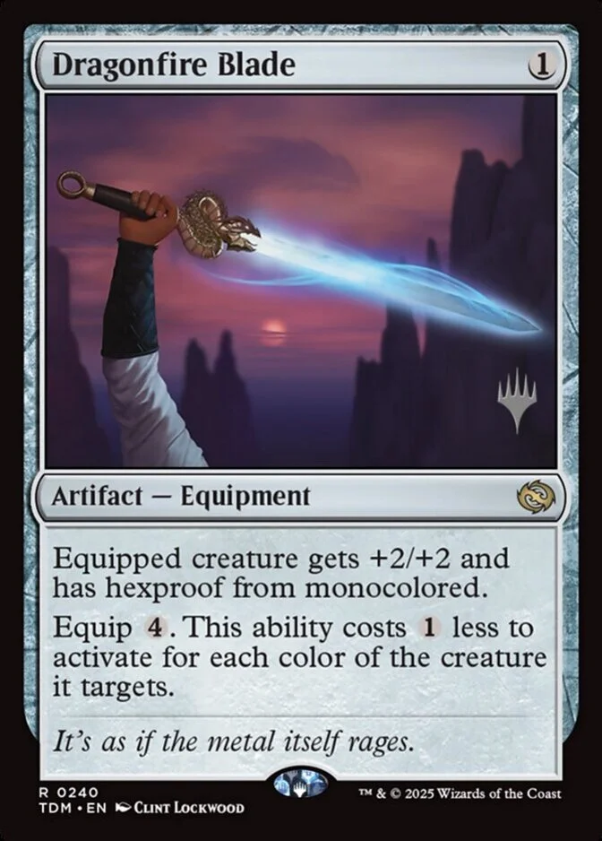 Dragonfire Blade <planeswalker stamp> [TDM] (F)