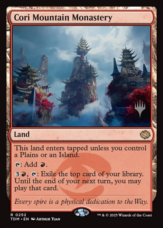 Cori Mountain Monastery <planeswalker stamp> [TDM] (F)