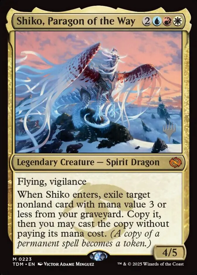 Shiko, Paragon of the Way <planeswalker stamp> [TDM]