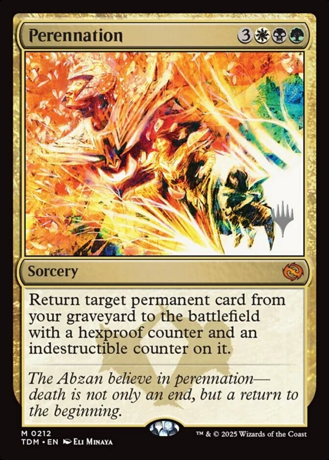 Perennation <planeswalker stamp> [TDM] (F)