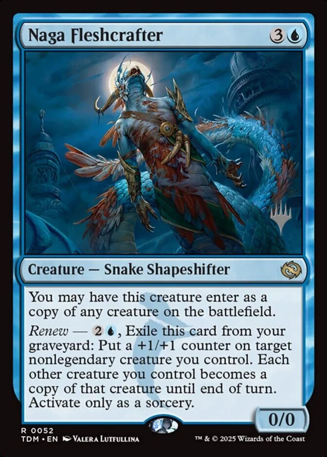 Naga Fleshcrafter <planeswalker stamp> [TDM] (F)