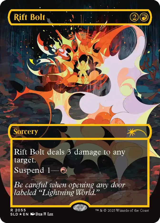 Rift Bolt <Everything is on Fire - Raised Foil> [SLD] (F)