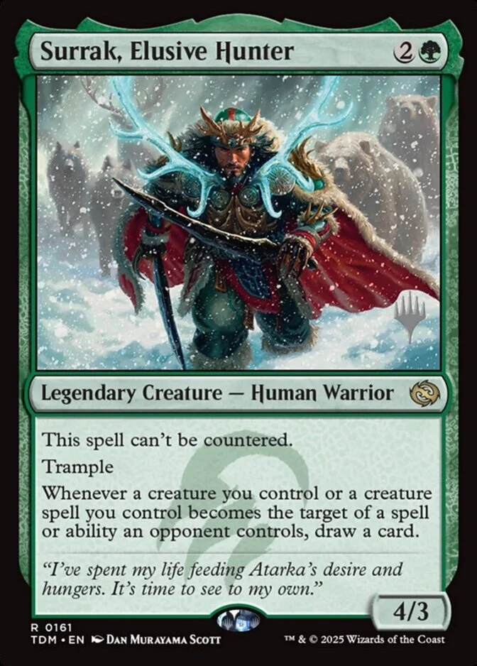 Surrak, Elusive Hunter <planeswalker stamp> [TDM] (F)