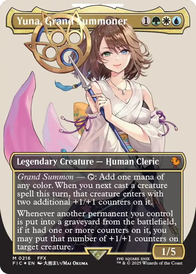 Yuna, Grand Summoner <borderless - surge foil> [FIC] (F)