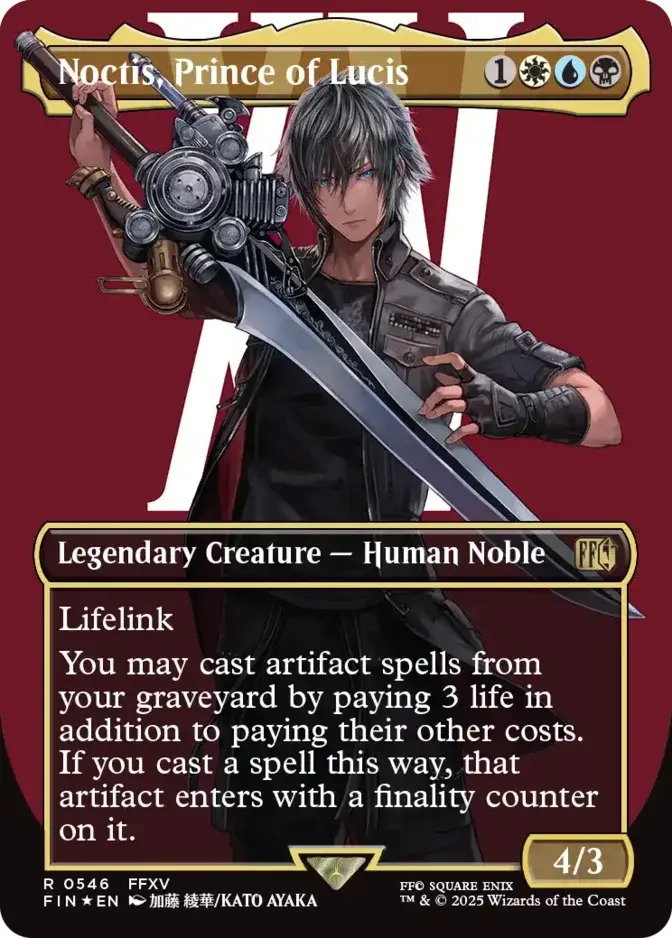Noctis, Prince of Lucis <borderless - surge foil> [FIN] (F)