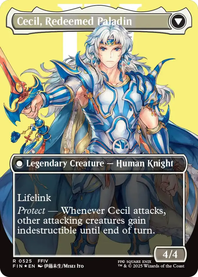 Cecil, Redeemed Paladin <borderless - surge foil> [FIN] (F)