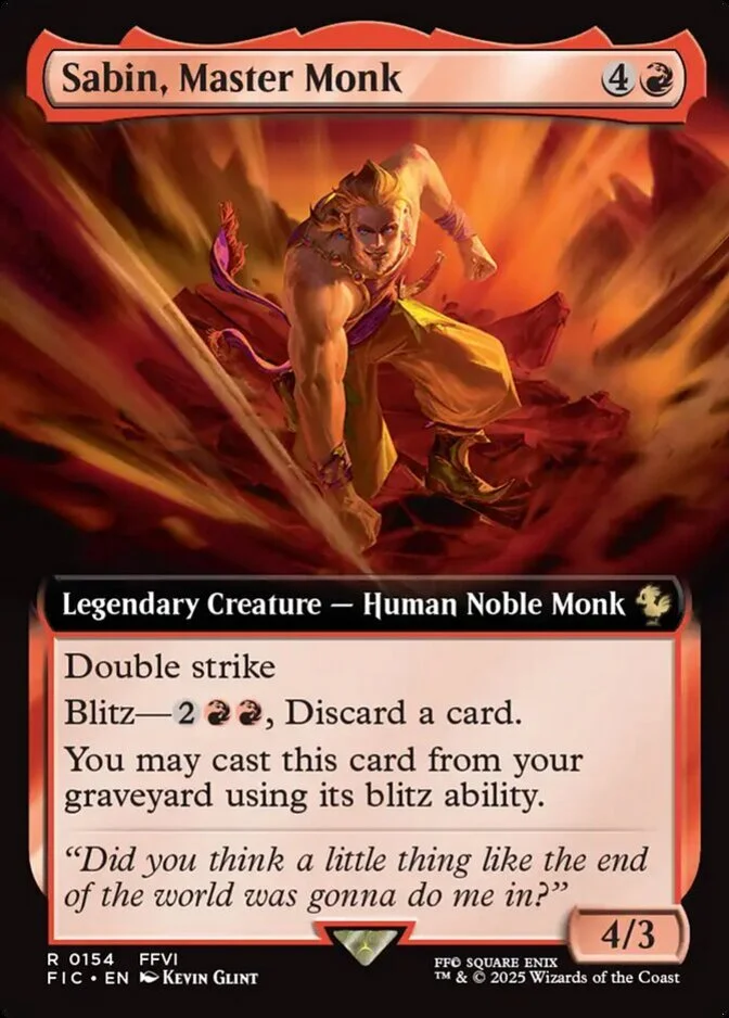 Sabin, Master Monk <extended> [FIC]