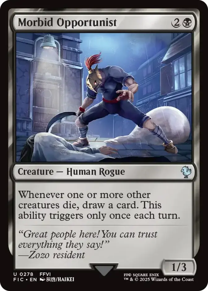 Morbid Opportunist [FIC] (F)