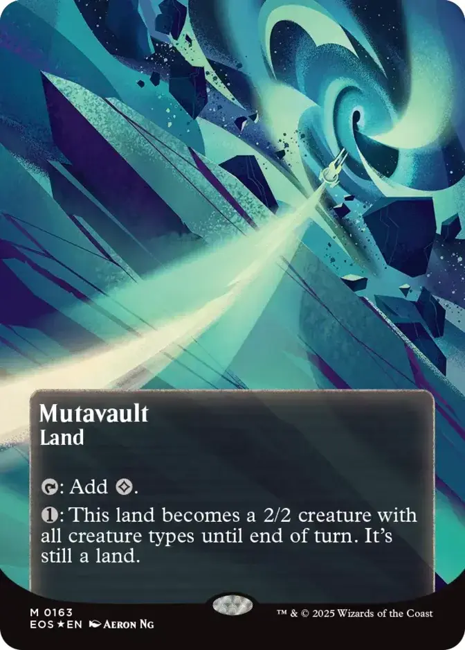 Mutavault <borderless - poster - galaxy foil> [EOS] (F)