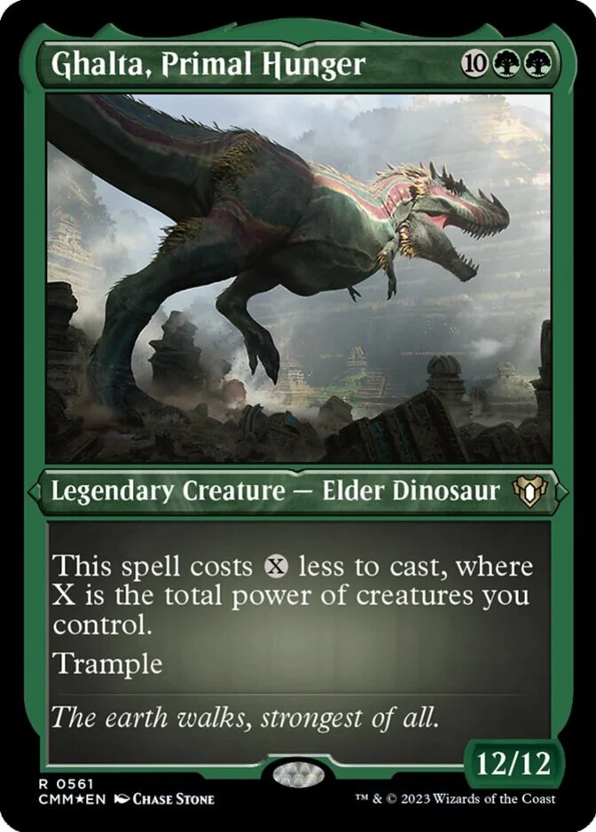 Ghalta, Primal Hunger <foil etched> [CMM] (F)