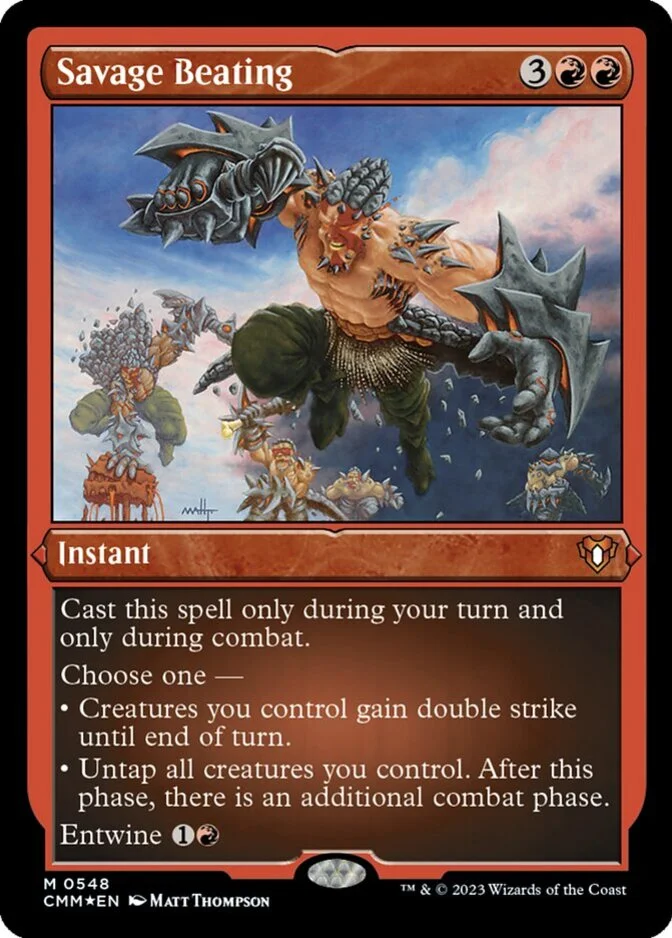 Savage Beating <foil etched> [CMM] (F)