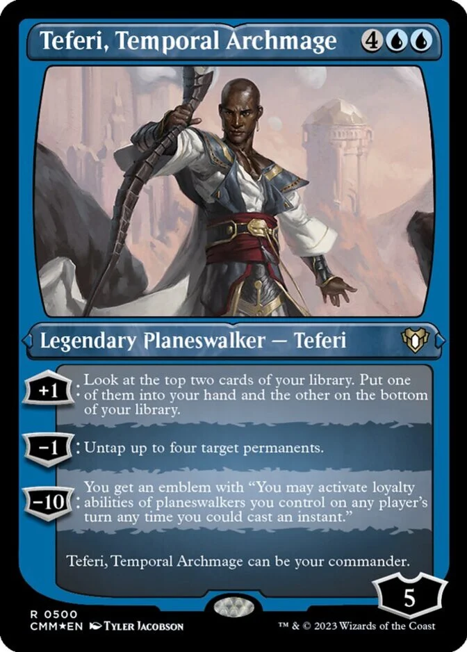 Teferi, Temporal Archmage <foil etched> [CMM] (F)