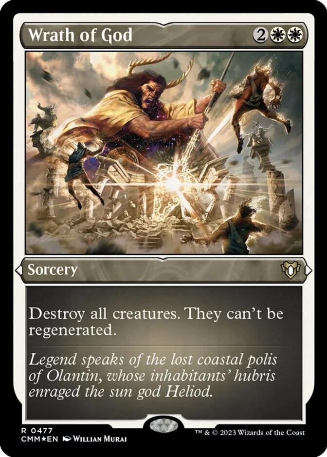 Wrath of God <foil etched> [CMM] (F)