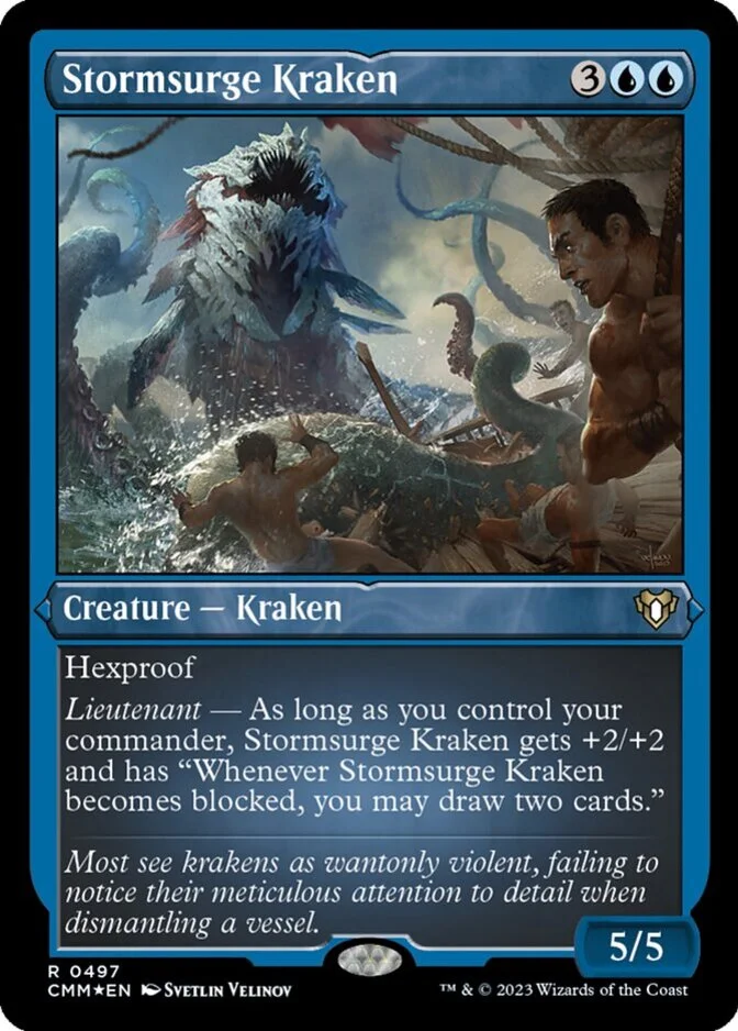 Stormsurge Kraken <foil etched> [CMM] (F)