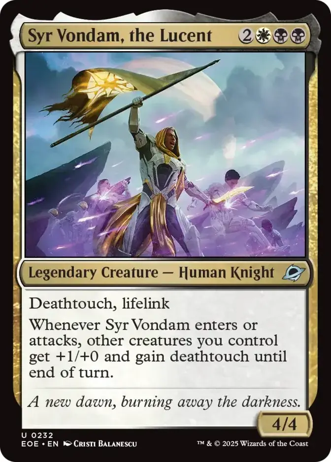 Syr Vondam, the Lucent [EOE]