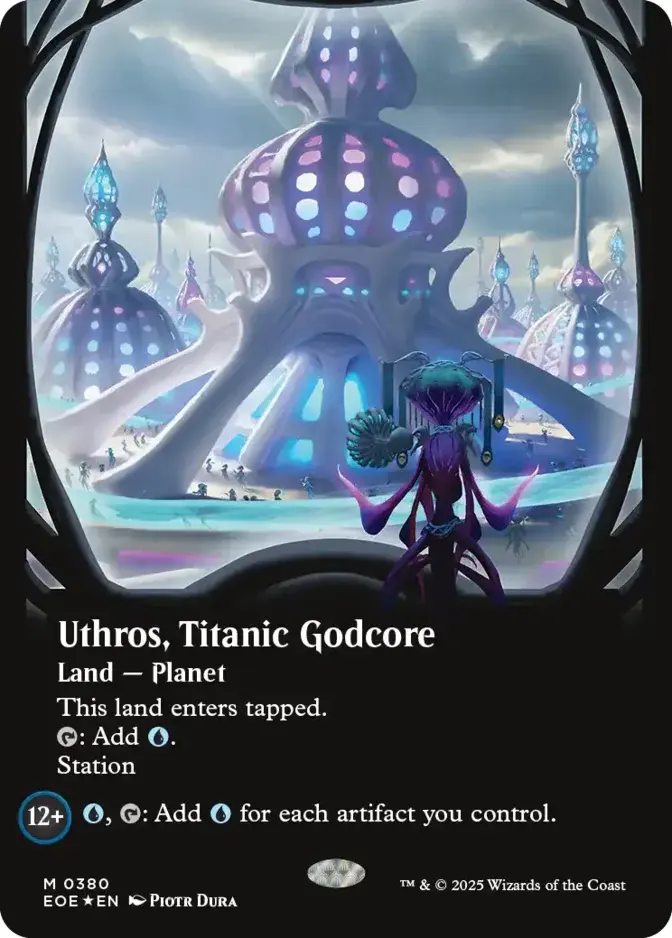 Uthros, Titanic Godcore <borderless - galaxy foil> [EOE] (F)