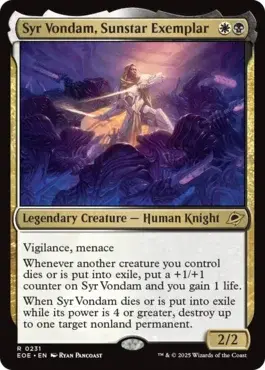 Syr Vondam, Sunstar Exemplar