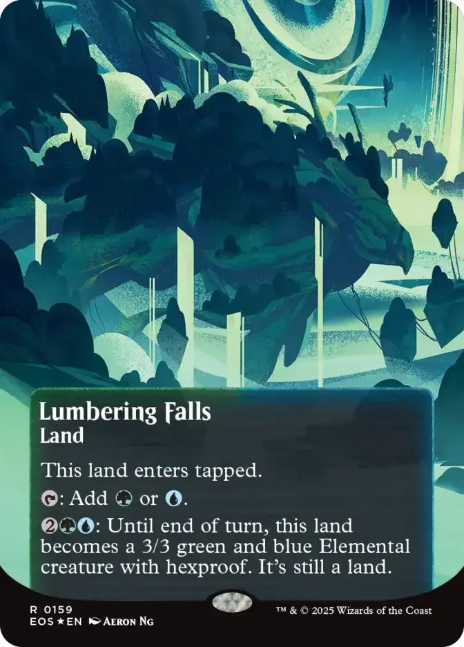 Lumbering Falls <borderless - poster - galaxy foil> [EOS] (F)