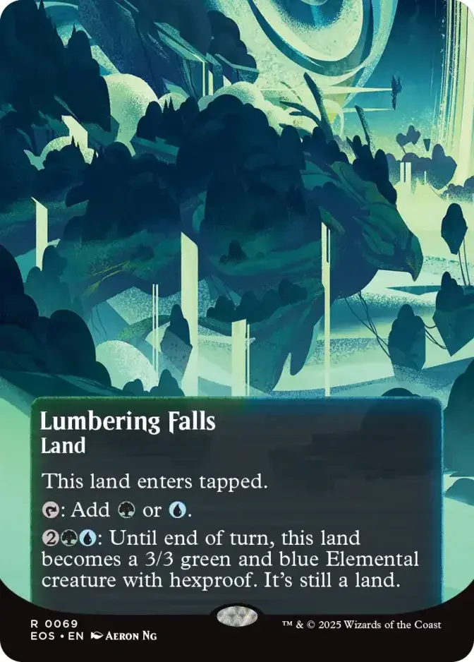 Lumbering Falls <borderless - poster> [EOS] (F)