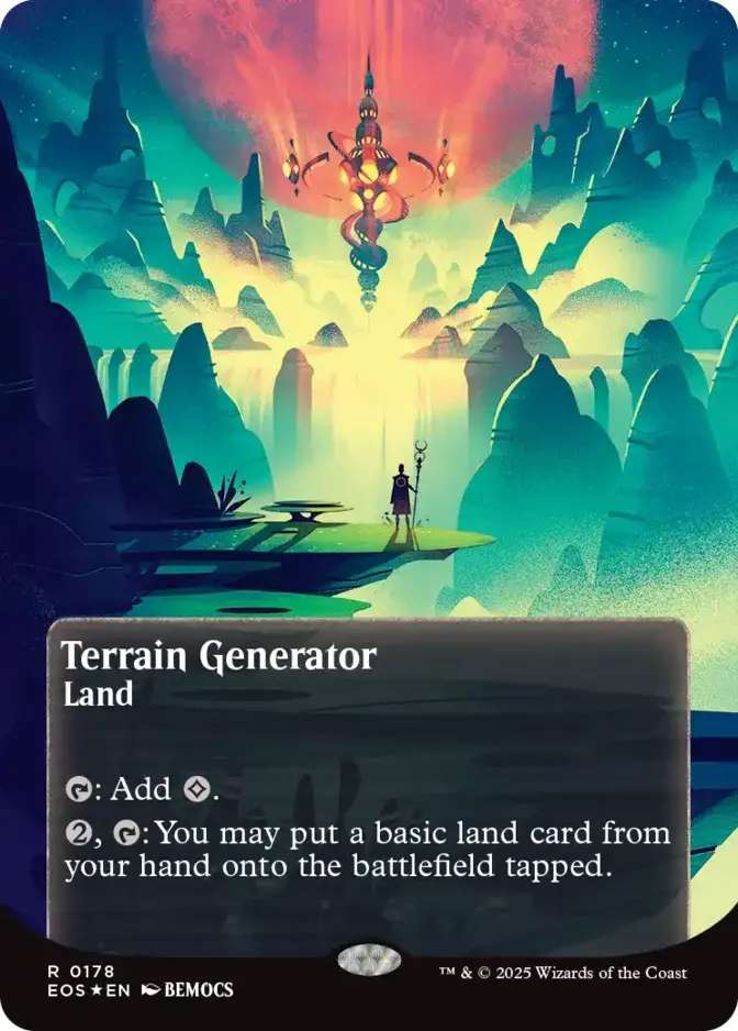 Terrain Generator <borderless - poster - galaxy foil> [EOS] (F)
