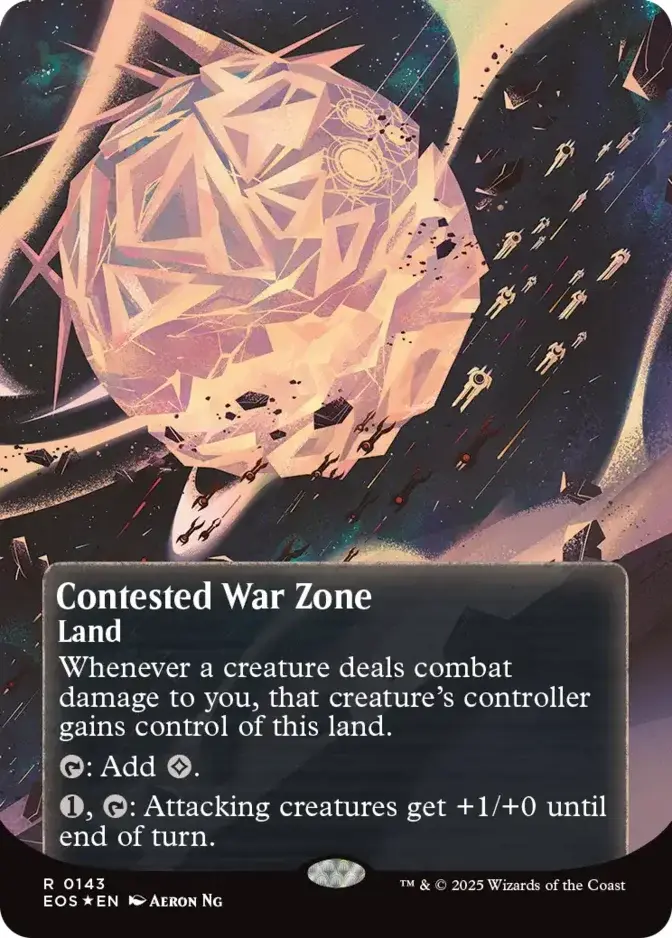 Contested War Zone <borderless - poster - galaxy foil> [EOS] (F)
